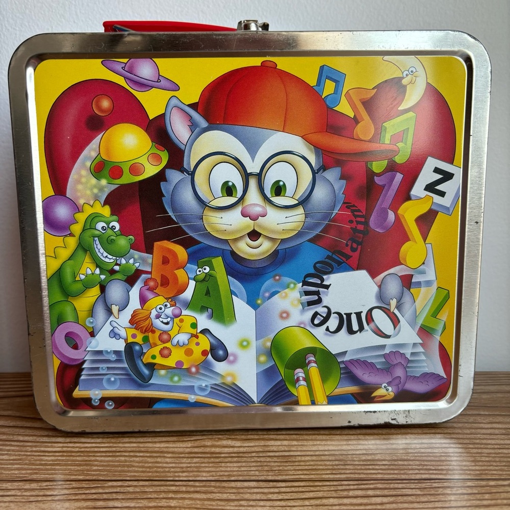 Edmark Bailey's Book House Milly's Math House Metal Tin Lunch Box